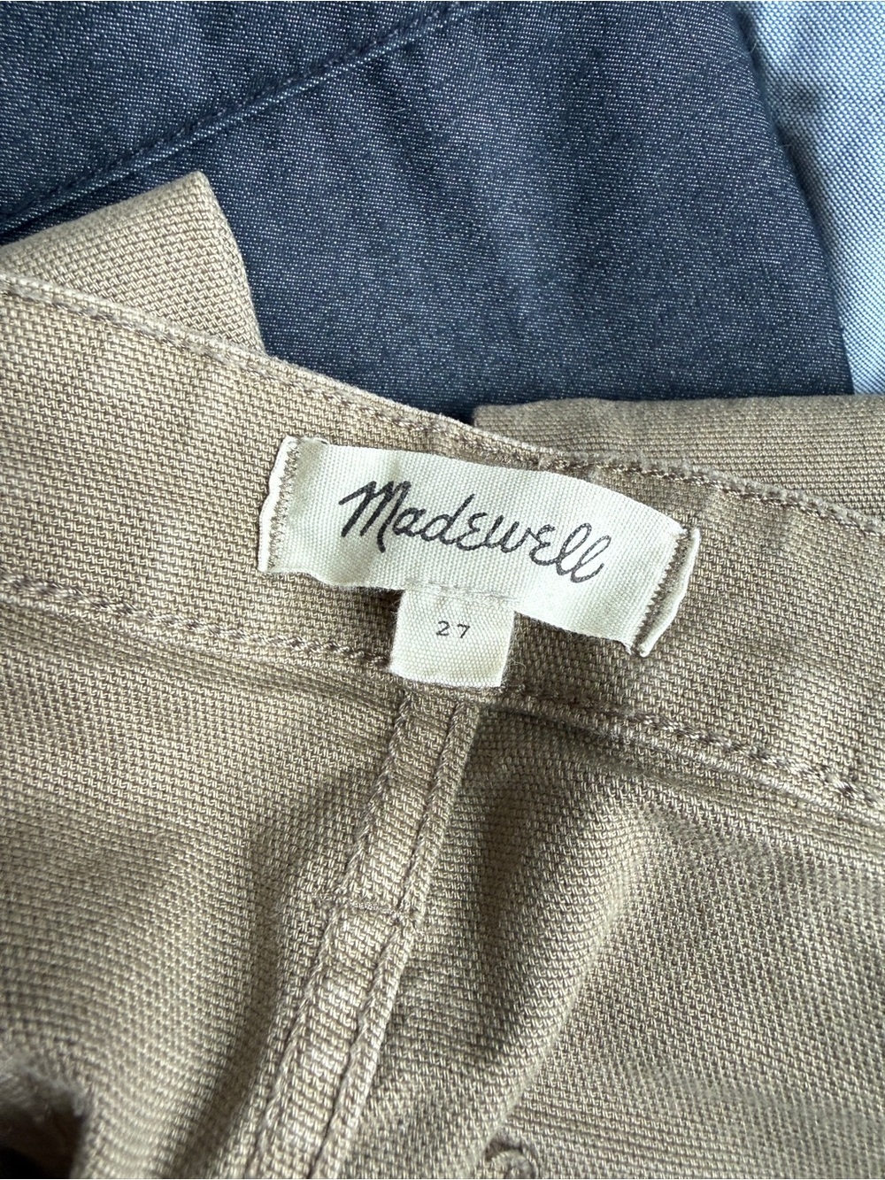Madewell Emmett Wide Leg Cropped Pants - khaki green - 27 - Picture 3 of 11